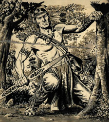 Loinclothed hobby; Obr�zek dne - the picture od the day - �awa rel - John Severin Apache Kid Cover, 1956