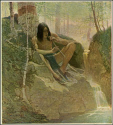 Loinclothed hobby; Obr�zek dne - the picture od the day - �awa rel - Newell Convers Wyeth - Summer  
