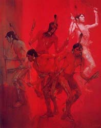 Loinclothed hobby; Obr�zek dne - the picture od the day - �awa rel - Ken Riley, Dance Progressions
