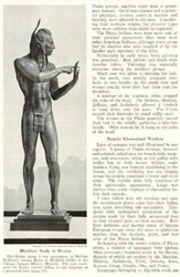 Loinclothed hobby; Obr�zek dne - the picture od the day - �awa rel - Blackfeet study in bronze  