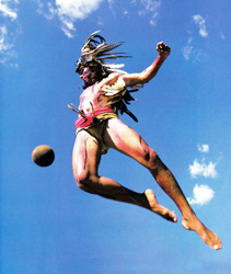 Loinclothed hobby; Obr�zek dne - the picture od the day - �awa rel - The Sacred Aztec Ball Game   