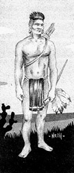 Loinclothed hobby; Obr�zek dne - the picture od the day - �awa rel -  Atakapa Warrior 
