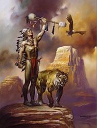 Loinclothed hobby; Obr�zek dne - the picture od the day - �awa rel - Boris Vallejo - Indian chief 