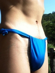 Loinclothed hobby; Obr�zek dne - the picture od the day - �awa rel -  Blue fundoshi