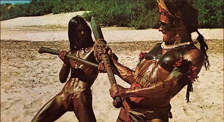 Loinclothed hobby; Obr�zek dne - the picture od the day - �awa rel -  A Lenda de Ubirajara, 1976 