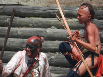 Loinclothed hobby; Obr�zek dne - the picture od the day - �awa rel -  Native indian reenacting