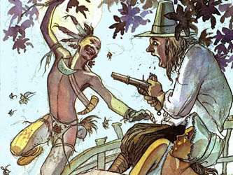 Loinclothed hobby; Obr�zek dne - the picture od the day - �awa rel -  Milo Manara - Indian Summer