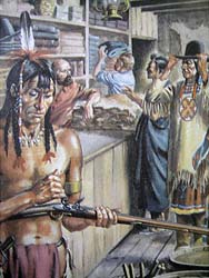 Loinclothed hobby; Obr�zek dne - the picture od the day - �awa rel -  The Blackfoot and the fur trade