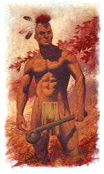 Loinclothed hobby; Obr�zek dne - the picture od the day - �awa rel - Iroquois wearing his loincloth only