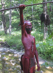 Loinclothed hobby; Obr�zek dne - the picture od the day - �awa rel -  Native indian reenacting