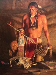 Loinclothed hobby; Obr�zek dne - the picture od the day - �awa rel -  David Mann, Buffalo Medicine II