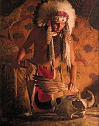 Loinclothed hobby; Obr�zek dne - the picture od the day - �awa rel -  David Mann, Buffalo Medicine