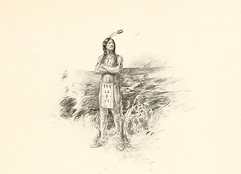 Loinclothed hobby; Obr�zek dne - the picture od the day - �awa rel  - The son of the Evening Star - American illustrator Harrison Fisher (1877 � 1934)  