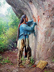 Loinclothed hobby; Obr�zek dne - the picture od the day - �awa rel -  Martin Grelle art 
