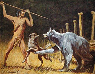 Loinclothed hobby; Obr�zek dne - the picture od the day - �awa rel -  William Kubiak - Early woodland  