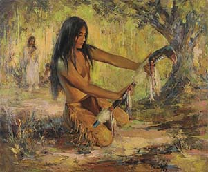 Loinclothed hobby; Obr�zek dne - the picture od the day - �awa rel - Marilyn Bendell, Young warrior  