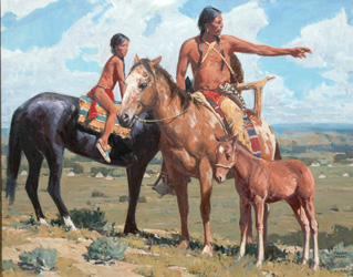 Loinclothed hobby; Obr�zek dne - the picture od the day - �awa rel - David Mann, Land of Their Fathers 