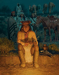 Loinclothed hobby; Obr�zek dne - the picture od the day - �awa rel - David Nordahl, Geronimo By Firelight