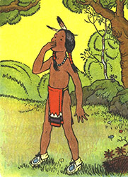 Loinclothed hobby; Obr�zek dne - the picture od the day - �awa rel -   Roger Vernam, Gray Bird - A little plains indian  