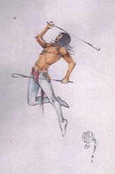 Loinclothed hobby; Obr�zek dne - the picture od the day - �awa rel -   Roger Vernam, Gray Bird - A little plains indian  