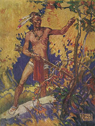 Loinclothed hobby; Obr�zek dne - the picture od the day - �awa rel - Tapati Rapa Nui, Indian History for Young Folks Francis, F. S. Drake, pictures by Henry Pitz   