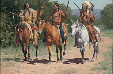 Loinclothed hobby; Obr�zek dne - the picture od the day - �awa rel - Charles Marion Russell, The Victor - Counting Coup 