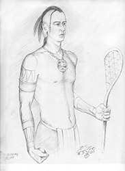 Loinclothed hobby; Obr�zek dne - the picture od the day - �awa rel - Southeastern American Indian Ballplayer   