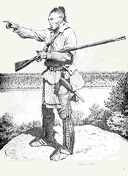 Loinclothed hobby; Obr�zek dne - the picture od the day - �awa rel - Gary Zaboly, Indian scout 1778  - american revolution 