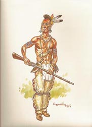 Loinclothed hobby; Obr�zek dne - the picture od the day - �awa rel - Autor: Richard Hook, Warriors at mthe  Little Bighorn 1876   