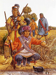Loinclothed hobby; Obr�zek dne - the picture od the day - �awa rel - Men at Arms (2003) - American Indians of the Southeast, Richard Hook 