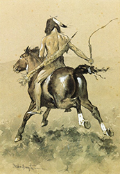 Loinclothed hobby; Obr�zek dne - the picture od the day - �awa rel - Frederic Remington, Going to the Buffalo Hunt
