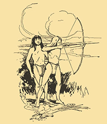 Loinclothed hobby; Obr�zek dne - the picture od the day - �awa rel -  Indians of the Oaks