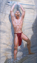 Loinclothed hobby; Obr�zek dne - the picture od the day - �awa rel - red fundoshi