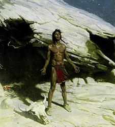 Loinclothed hobby; Obr�zek dne - the picture od the day - �awa rel -  Tom Lovell, people of the plains 