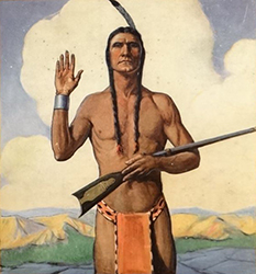 Loinclothed hobby; Obr�zek dne - the picture od the day - �awa rel -  With the indians in the rockies, James Willard Schultz  