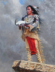 Loinclothed hobby; Obr�zek dne - the picture od the day - �awa rel -  Horse of two colors, ilustrace:  Lorence Bjorklund 