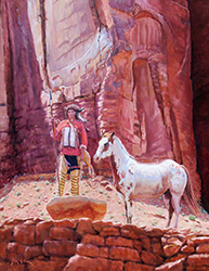 Loinclothed hobby; Obr�zek dne - the picture od the day - �awa rel -  Horse of two colors, ilustrace:  Lorence Bjorklund 