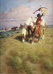 Loinclothed hobby; Obr�zek dne - the picture od the day - �awa rel - Art of Tom Lovell 