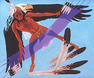 Loinclothed hobby; Obr�zek dne - the picture od the day - �awa rel - Eagle Dancer, John Fadden