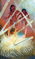 Loinclothed hobby; Obr�zek dne - the picture od the day - �awa rel - Shonto Begay, Ascent of the Hero Twins