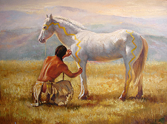 Loinclothed hobby; Obr�zek dne - the picture od the day - �awa rel - David Joaquin, Medicine Horse 