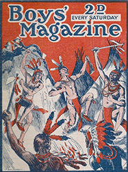 Loinclothed hobby; Obr�zek dne - the picture od the day - �awa rel - Boy�s Magazine - 371, April 13, 1929, Indians Raid the Railway 