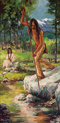 Loinclothed hobby; Obr�zek dne - the picture od the day - �awa rel - Marilyn Bendell, Morning, 1991 