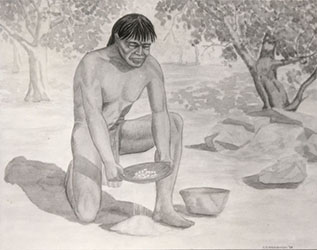 Loinclothed hobby; Obr�zek dne - the picture od the day - �awa rel - Miwok indian