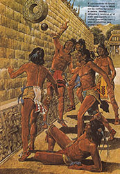 Loinclothed hobby; Obr�zek dne - the picture od the day - �awa rel - Aztec Ball Game