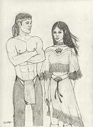 Loinclothed hobby; Obr�zek dne - the picture od the day - �awa rel - Joseph Henry Sharp, Images Of Dawn, Laguna Pueblo 