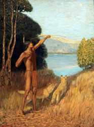 Loinclothed hobby; Obr�zek dne - the picture od the day - �awa rel - Edwin Willard Deming, Indian Shooting Arrows 
