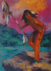 Loinclothed hobby; Obr�zek dne - the picture od the day - �awa rel - Joseph Henry Sharp, Images Of Dawn, Laguna Pueblo 