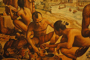 Loinclothed hobby; Obr�zek dne - the picture od the day - �awa rel - ahokia mural 