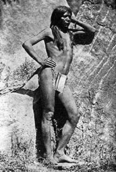 Loinclothed hobby; Obr�zek dne - the picture od the day - �awa rel - Original picture of a native indian